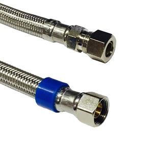 Braided Stainless Steel Supply Line, Lead Free Approved Product In All States. Used To Connect Or Ex