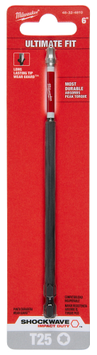 SHOCKWAVE Impact Duty 6" TORX T25 Insert Bit