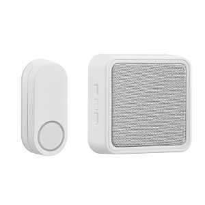 globe 18000174 Doorbell Kit, Wireless, 4.5 V, 85 dB, White