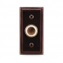 Heath Zenith SL-716 Doorbell Pushbutton, Wired, Metal, Oil-Rubbed Bronze