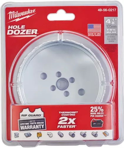 4-1/8" HOLE DOZER Bi-Metal Hole Saw