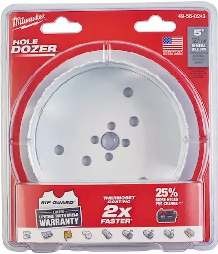 5" HOLE DOZER Bi-Metal Hole Saw