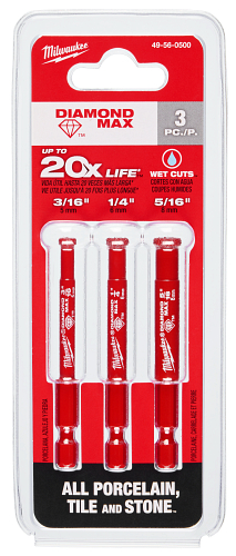 DIAMOND MAX Diamond Grit Hole Saw Set 3pc