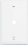 Legrand TradeMaster TP Series TP11WCC15 Wallplate, 4.7 in L, 1-Gang, Nylon, White