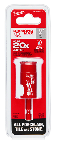 3/4" DIAMOND MAX Diamond Grit Hole Saw