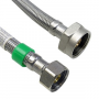 Toilet Connector, Hi Pressure Braided Flex Line, Stainless Steel Connectors, 125 PSI Working Pressur