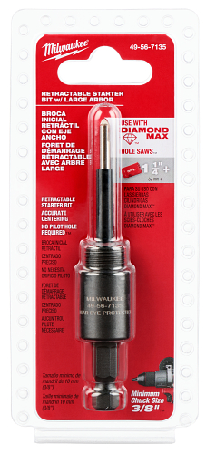 Arbor w/Retractable Starter Bit