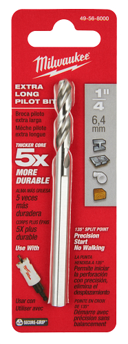 High Speed Steel Pilot Bit 1/4"x 4"
