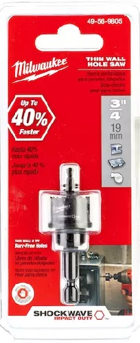 3/4" SHOCKWAVE Impact Thin Wall Hole Saw