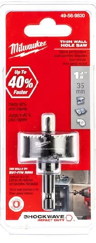 1-3/8" SHOCKWAVE Impact Thin Wall Hole Saw