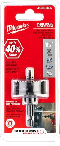 1-1/2" SHOCKWAVE Impact Thin Wall Hole Saw