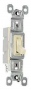 Pass & Seymour 660IG TradeMaster Series Toggle Switch, Ivory, 15 A, 120 VAC, Push Wire, Side Wire Te