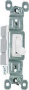 Legrand TradeMaster 660WG Toggle Switch, 15 A, 120 VAC, Push Wire, Side Wire Terminal, White