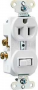 Legrand 691WCC6 Combination Switch/Receptacle, 1 -Pole, 15 A, 120/125 V, NEMA: NEMA 5-15R, White