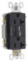 Legrand radiant 2097BKCCD12 GFCI Outlet, 125 V, 20 A, NEMA: NEMA 5-20R, Black